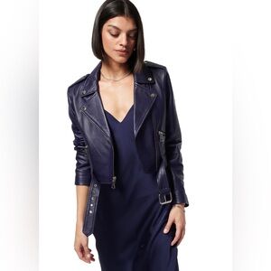 Cami NYC Kali Leather Jacket in Eclipse